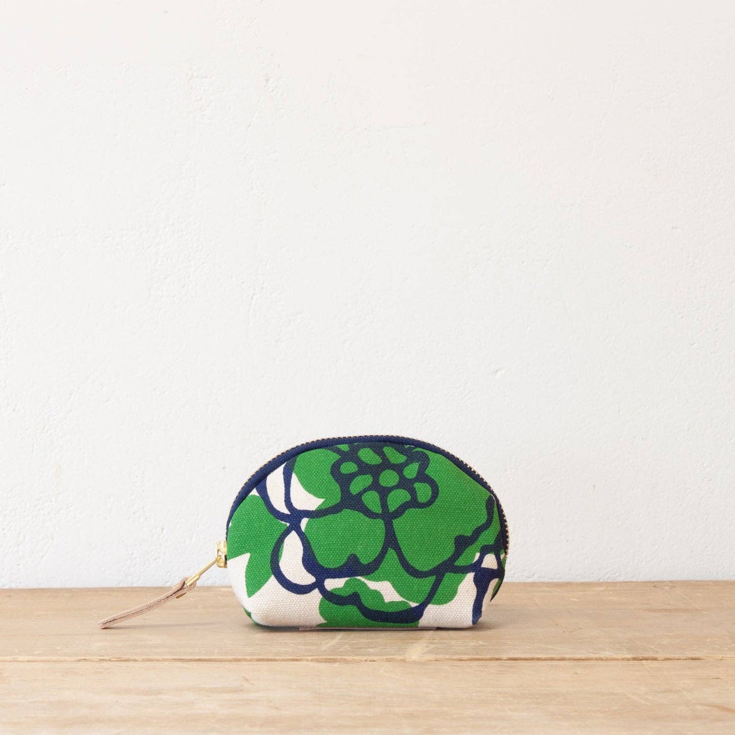 Darlene Small Zip Green & Navy