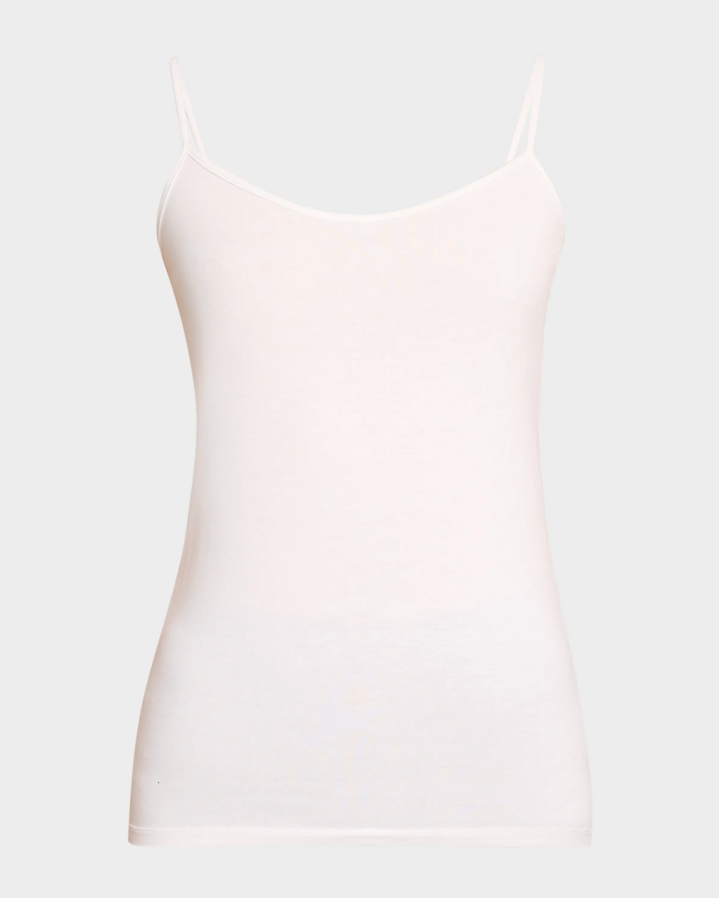 White tank top on a light gray background