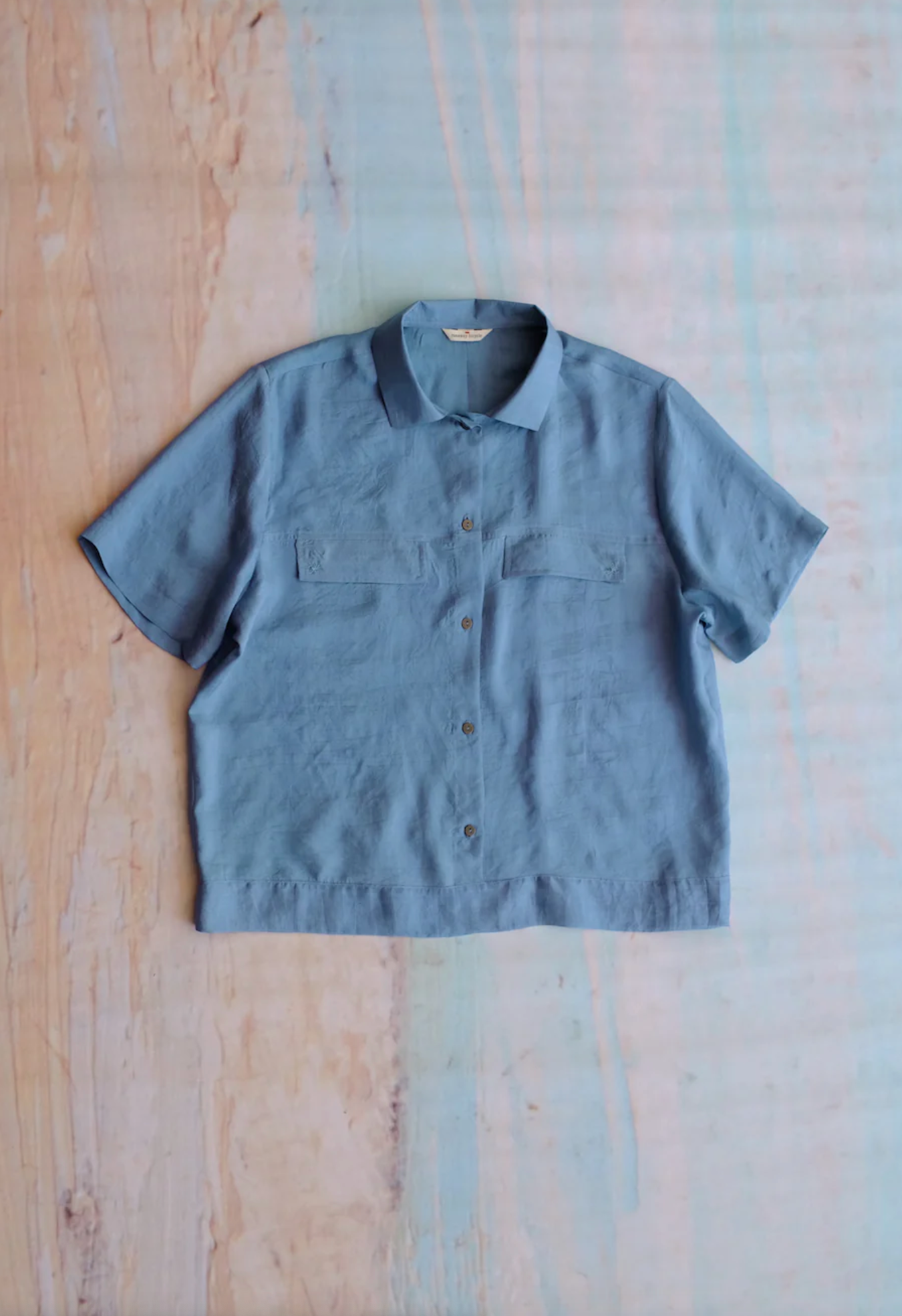 Alfie Shirt Steel Blue