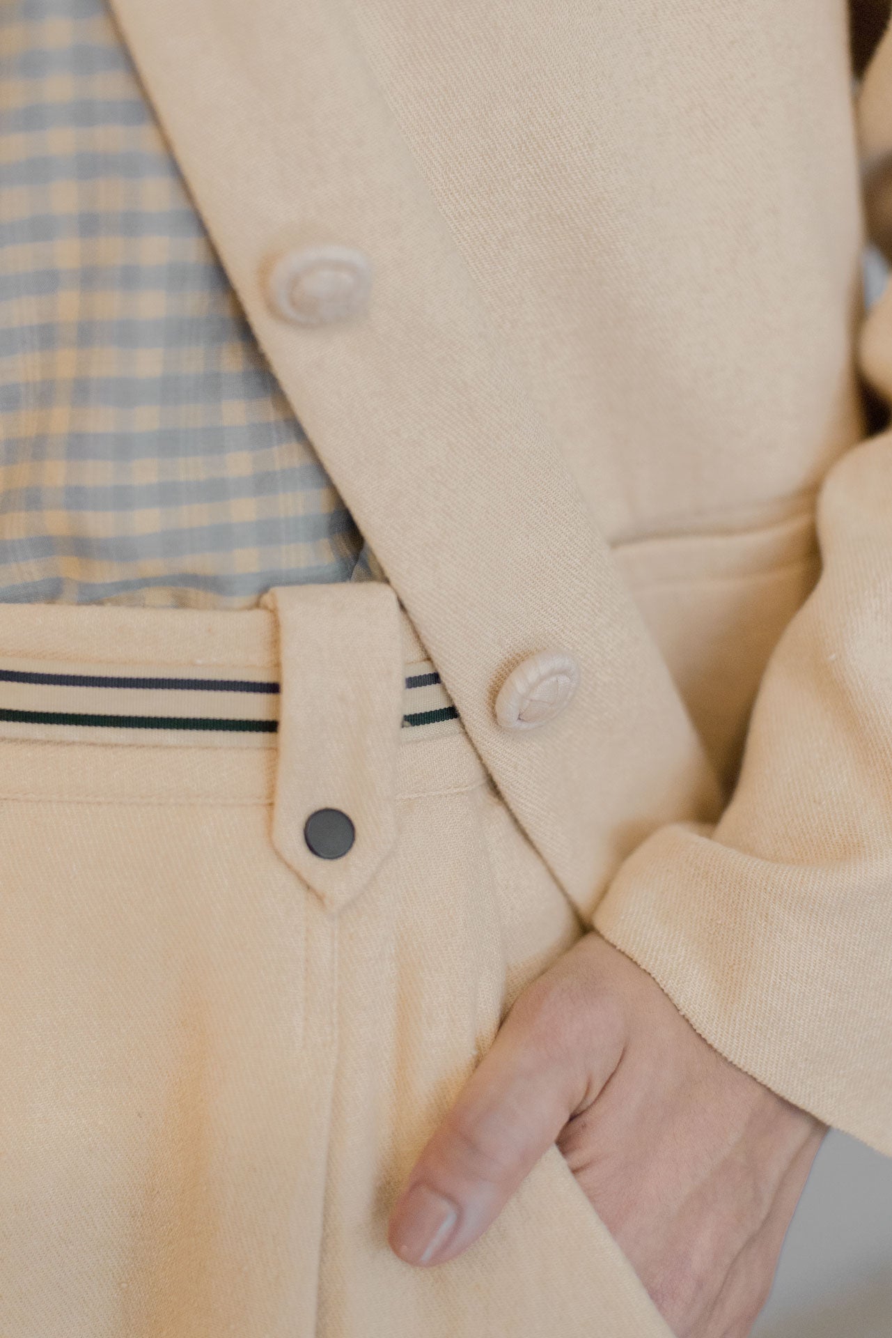 Jim Pants Bone White