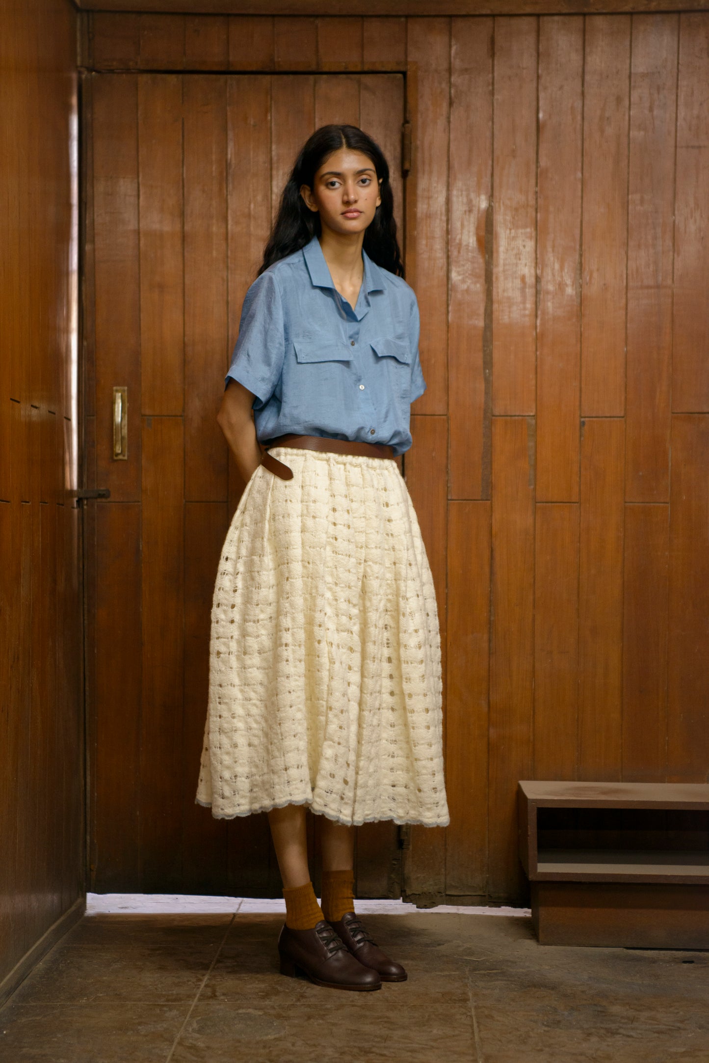 Alfie Shirt Steel Blue