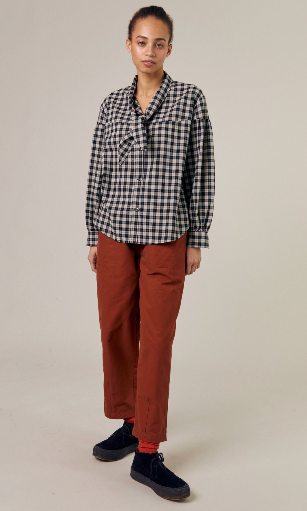 Noon Shirt Black/Check