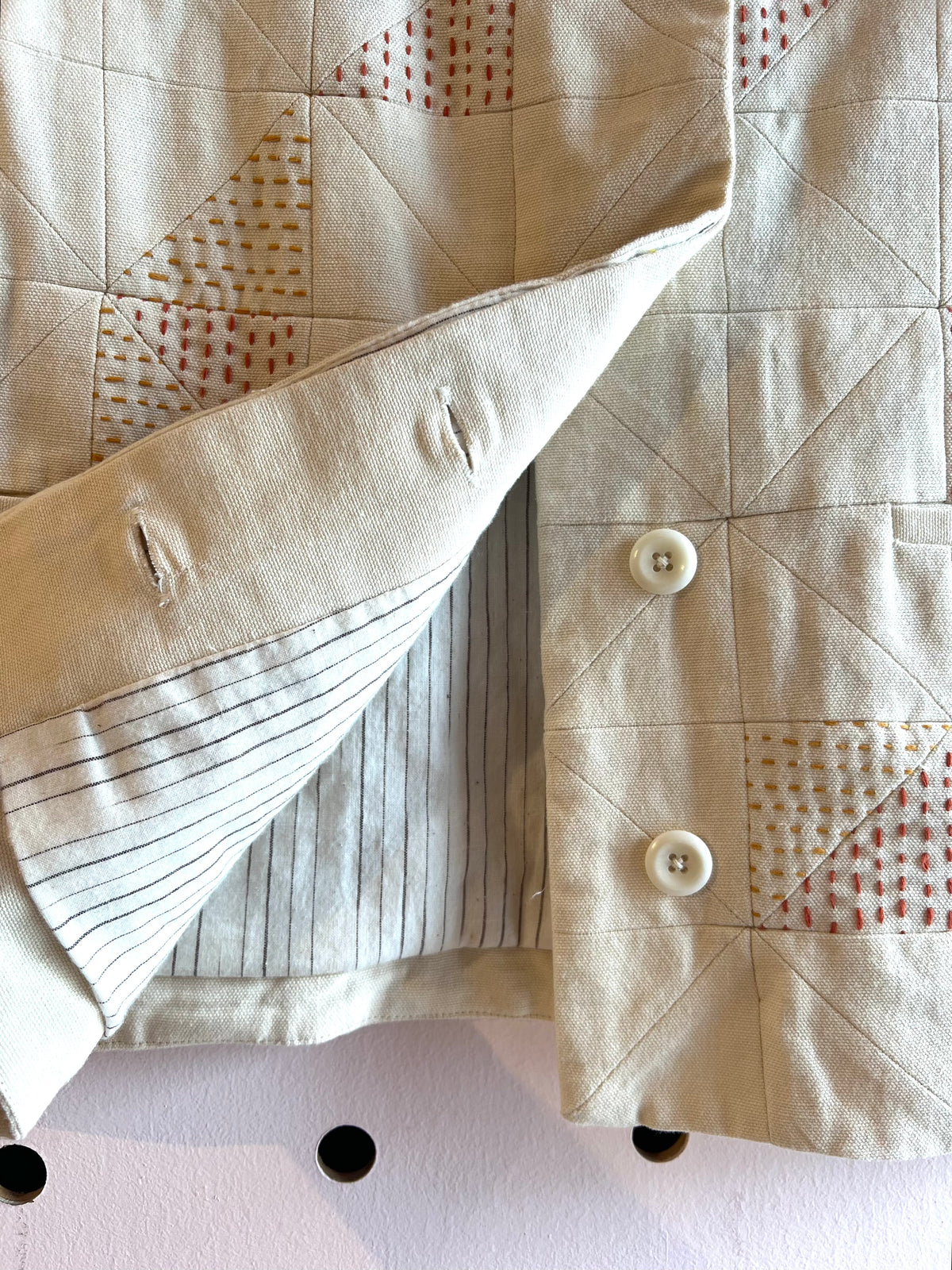 Patchwork Kantha Stitch Cotton Vest