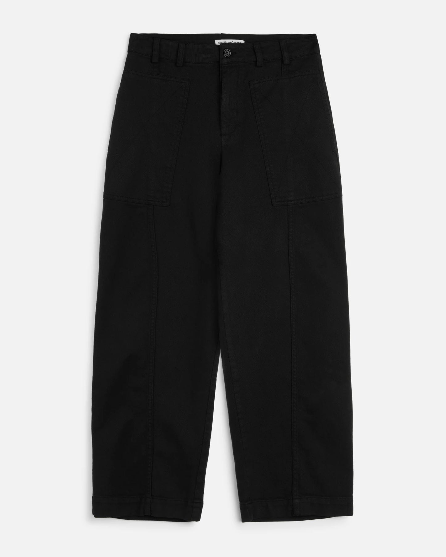 Black pants on a white background