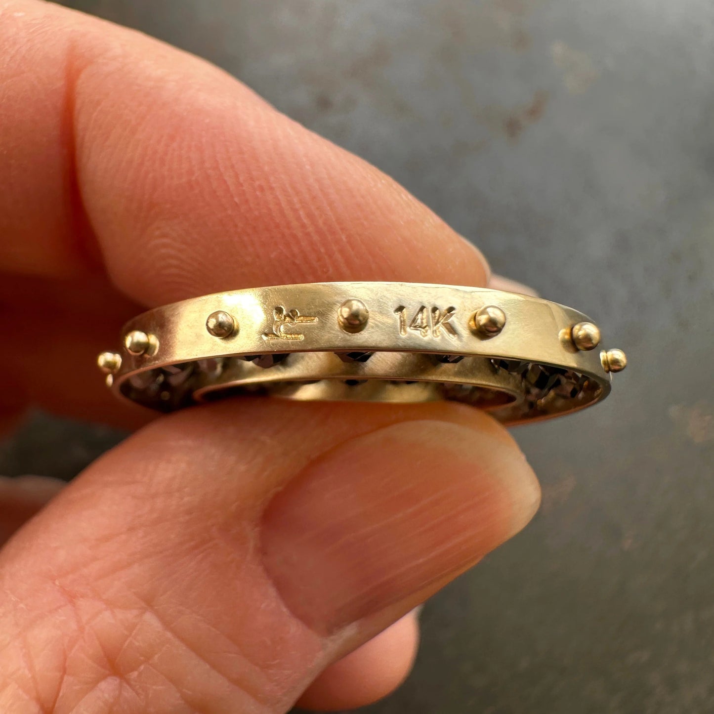 Black Diamond Concentric Necklace