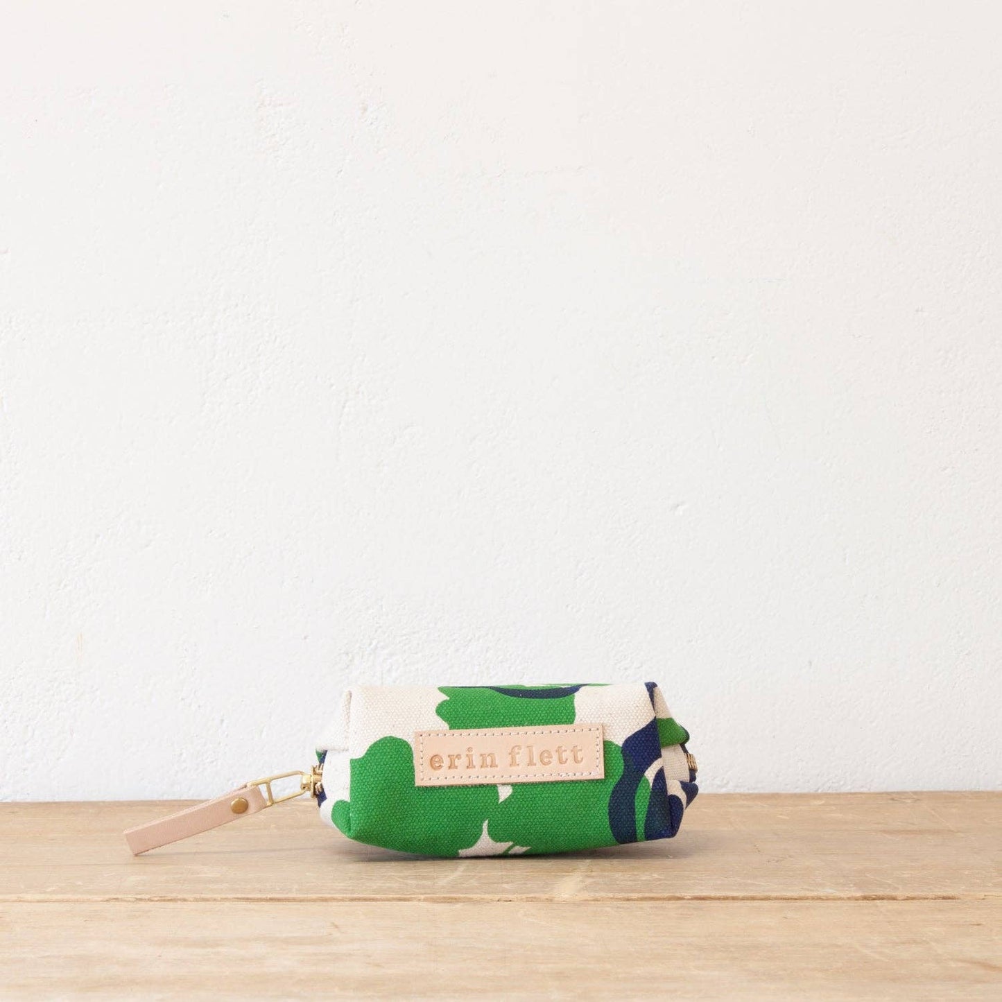 Darlene Small Zip Green & Navy