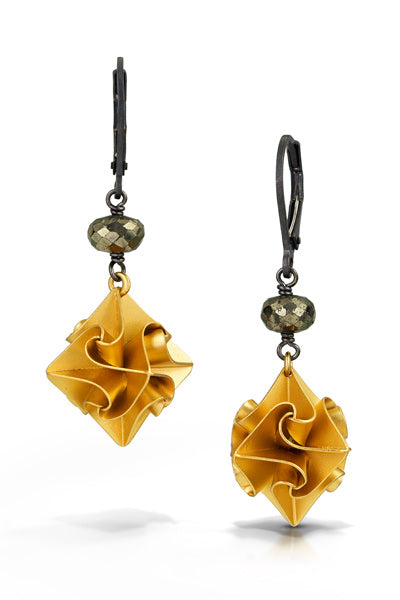 Large Stardust Earrings with One Stone