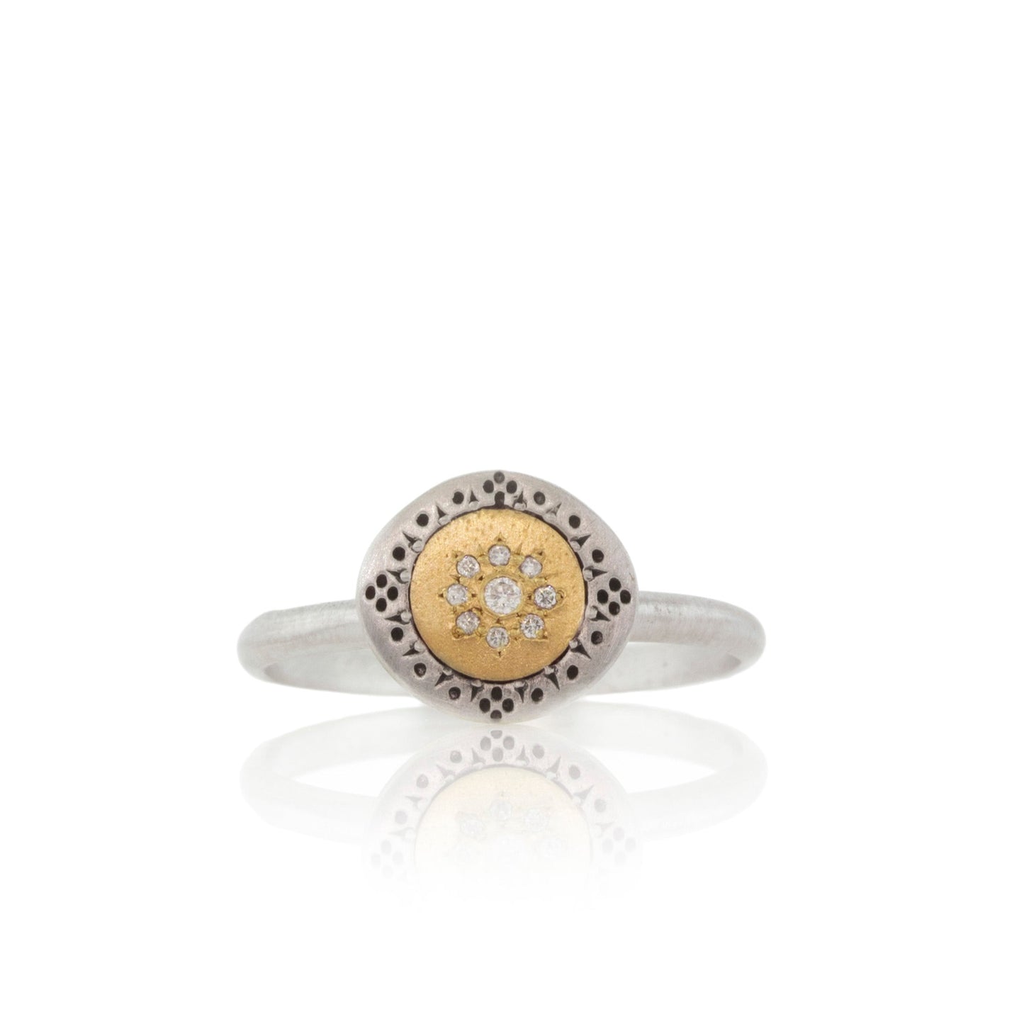 Seeds Of Harmony Charm Ring With Diamonds