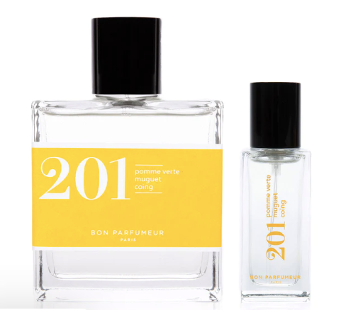 Two bottles of Bon Parfumeur perfume