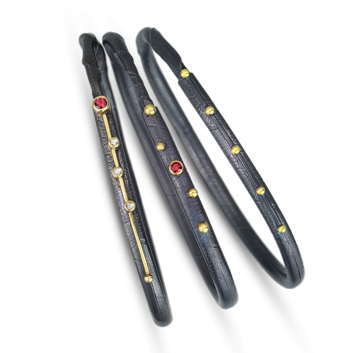 Autus Twig Bracelet With Red Sapphire