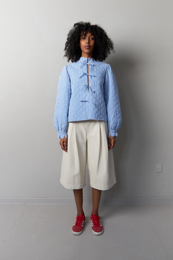 Mabel Gry Jacket in Blue/Creme – Loveday