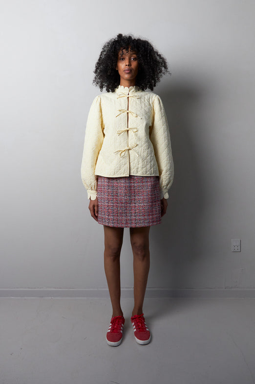 Mabel Gry Jacket in Creme/Yellow – Loveday