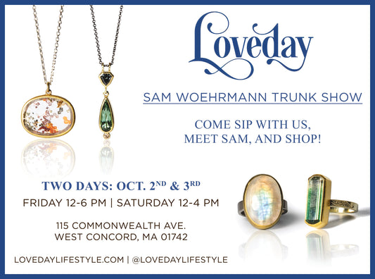 Sam Woehrmann Trunk Show October 2nd + 3rd,  2026