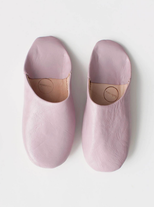 Babouche Moroccan Slippers Vintage Pink