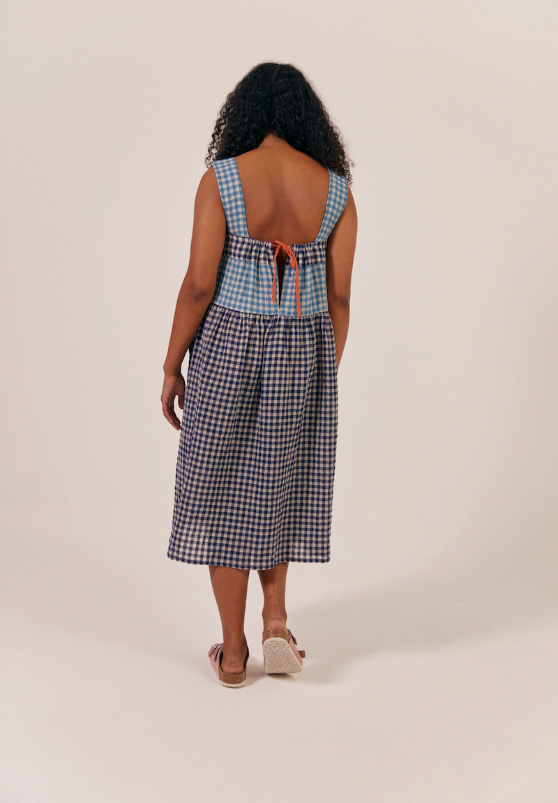 Beau Dress Mixed Check