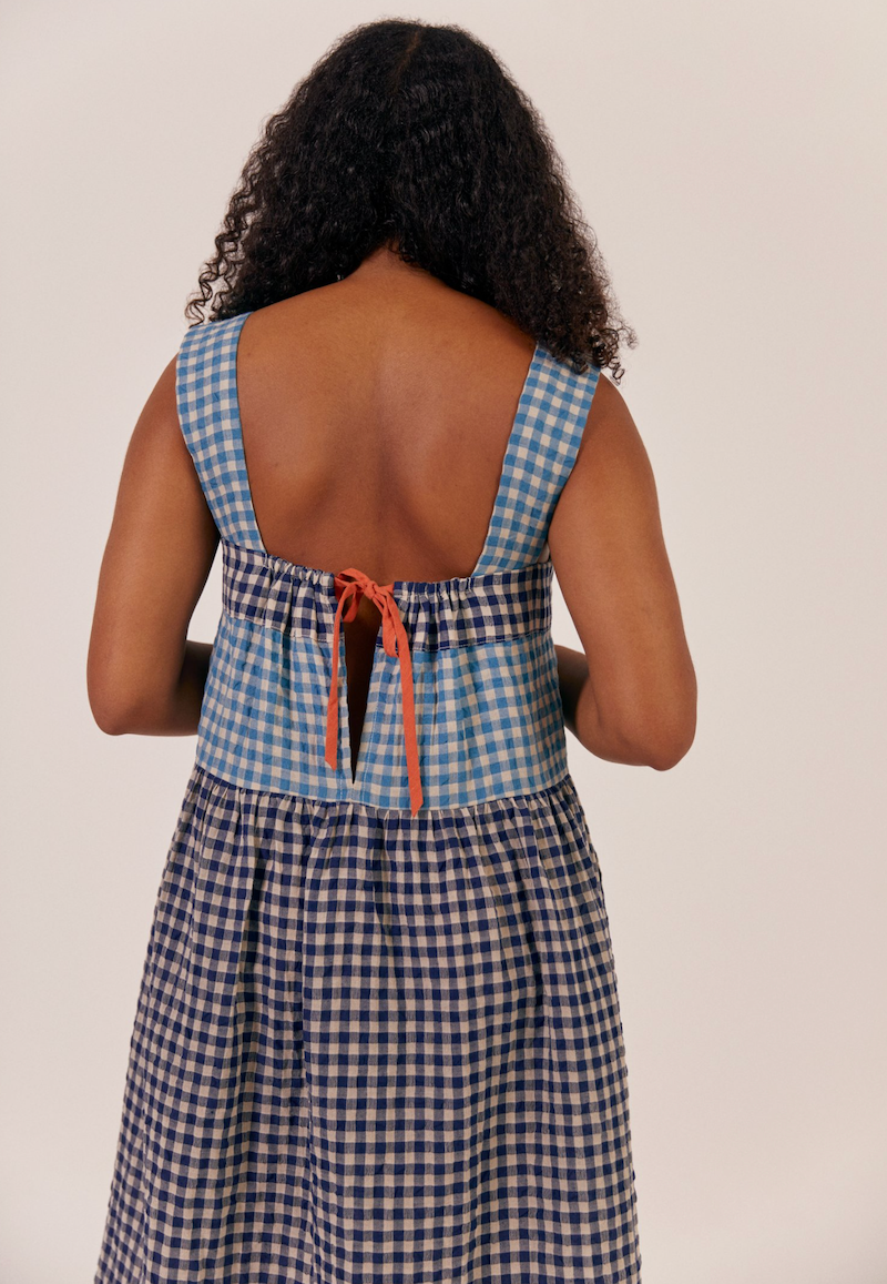 Beau Dress Mixed Check