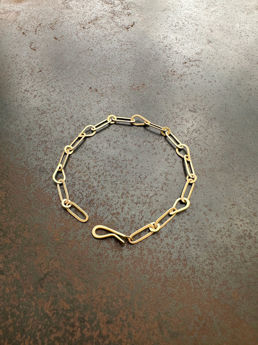 Mixed Links Bracelet in 18k Yellow Gold