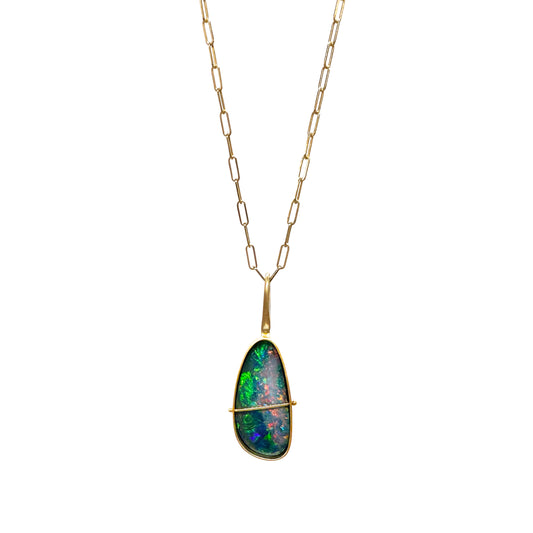 Captured Opal Doublet Necklace