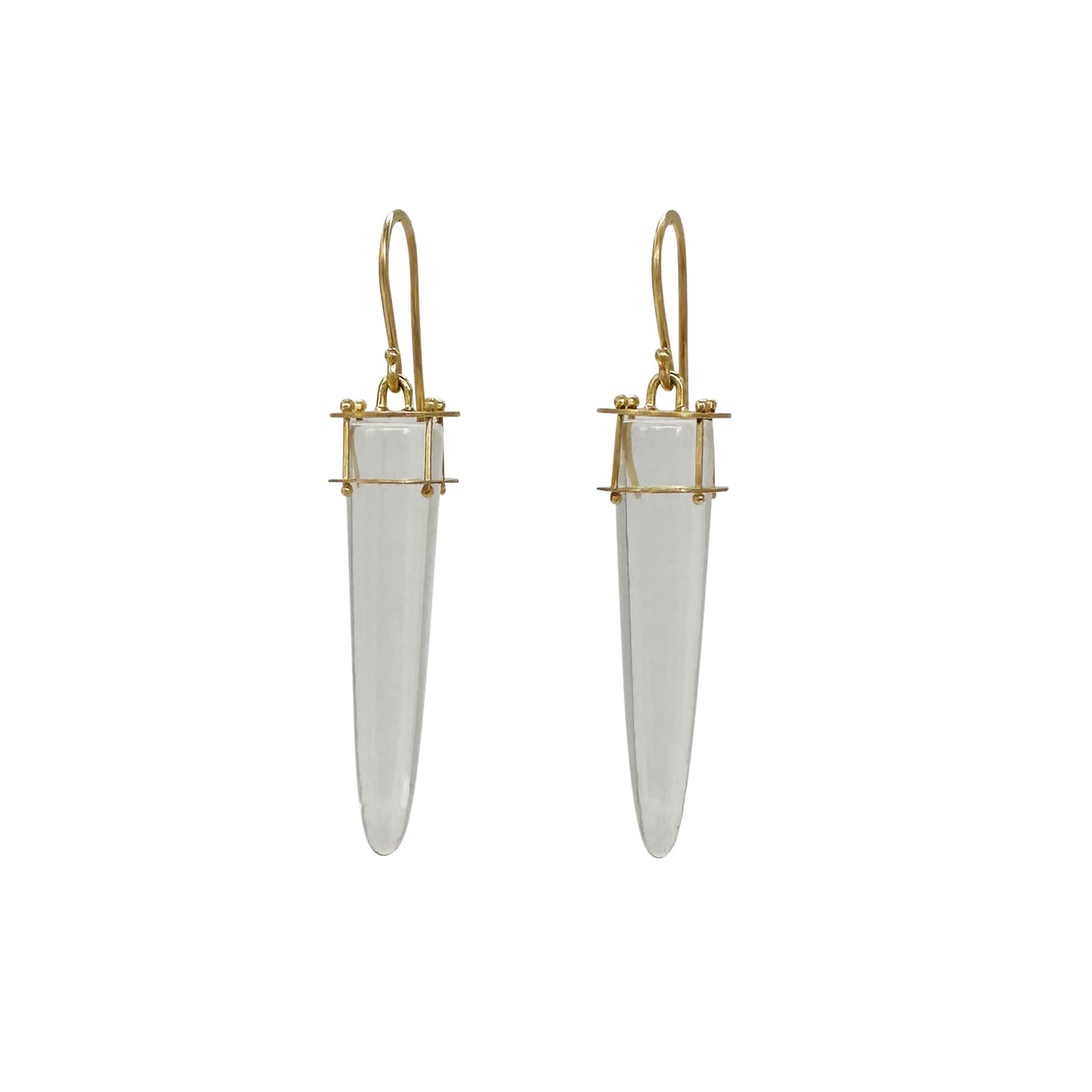 Quartz Torpedo Earrings