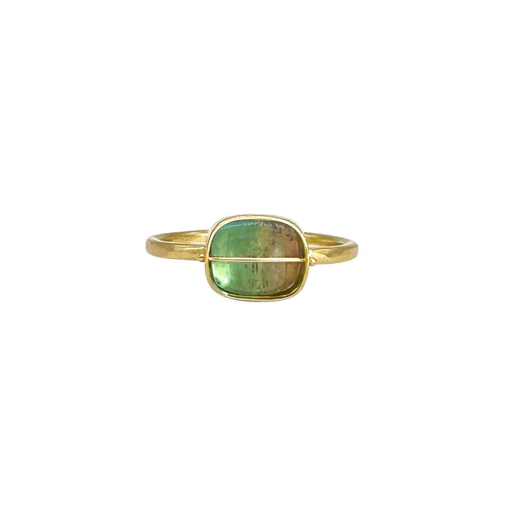 Captured Two Tone Tourmaline Ring