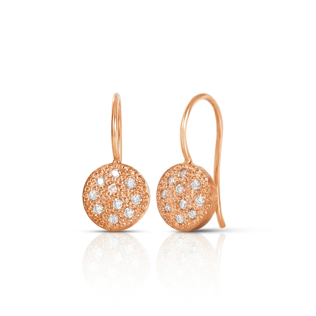 Caroll Rose Gold Drop Earrings