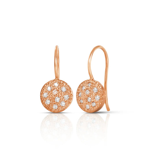 Caroll Rose Gold Drop Earrings