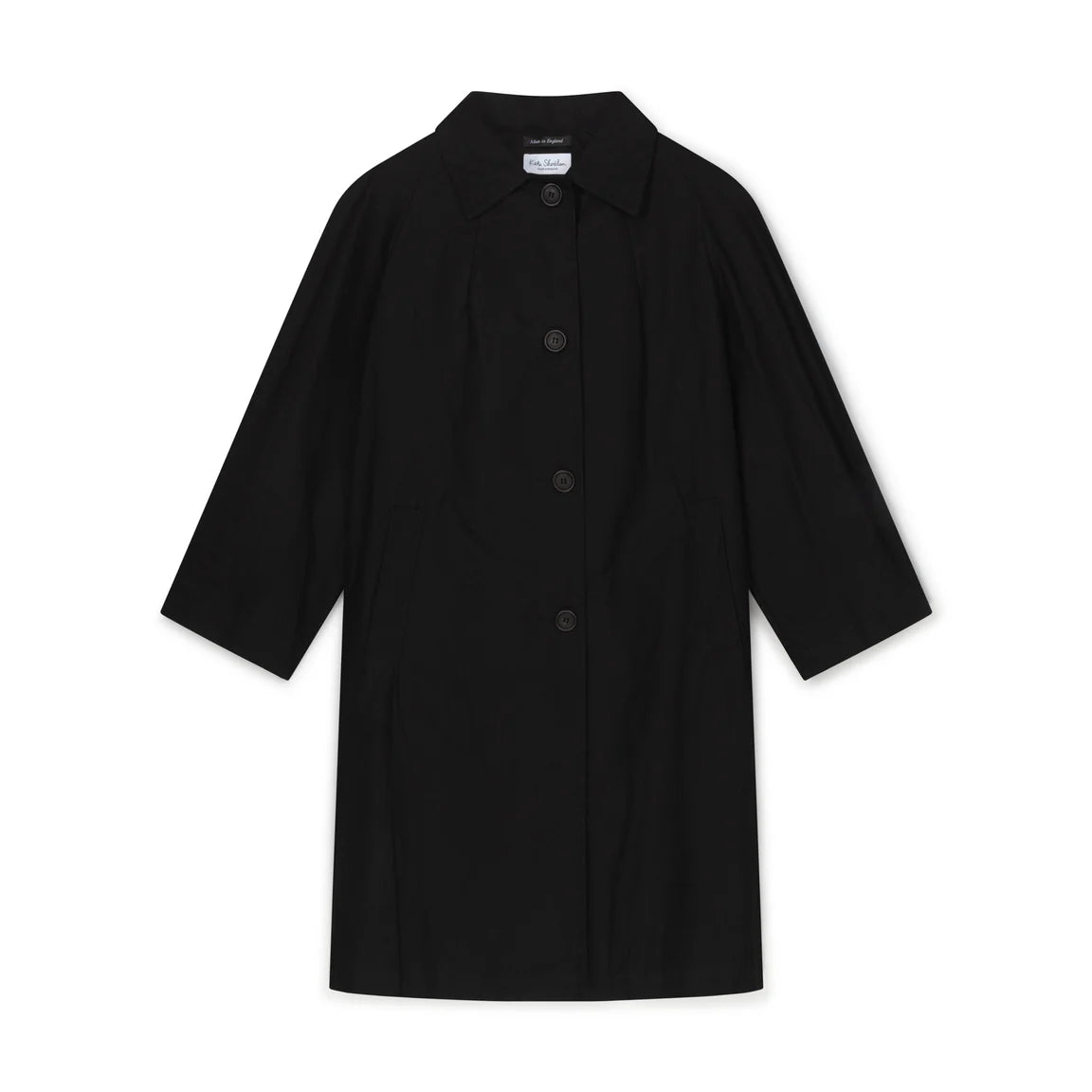 Black coat on a white background