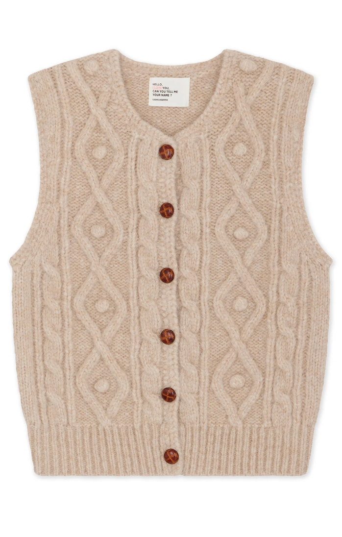 Malka Sleeveless Cardigan