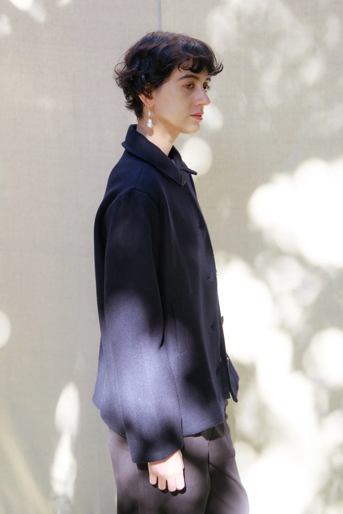 Lauren Car Coat in Navy