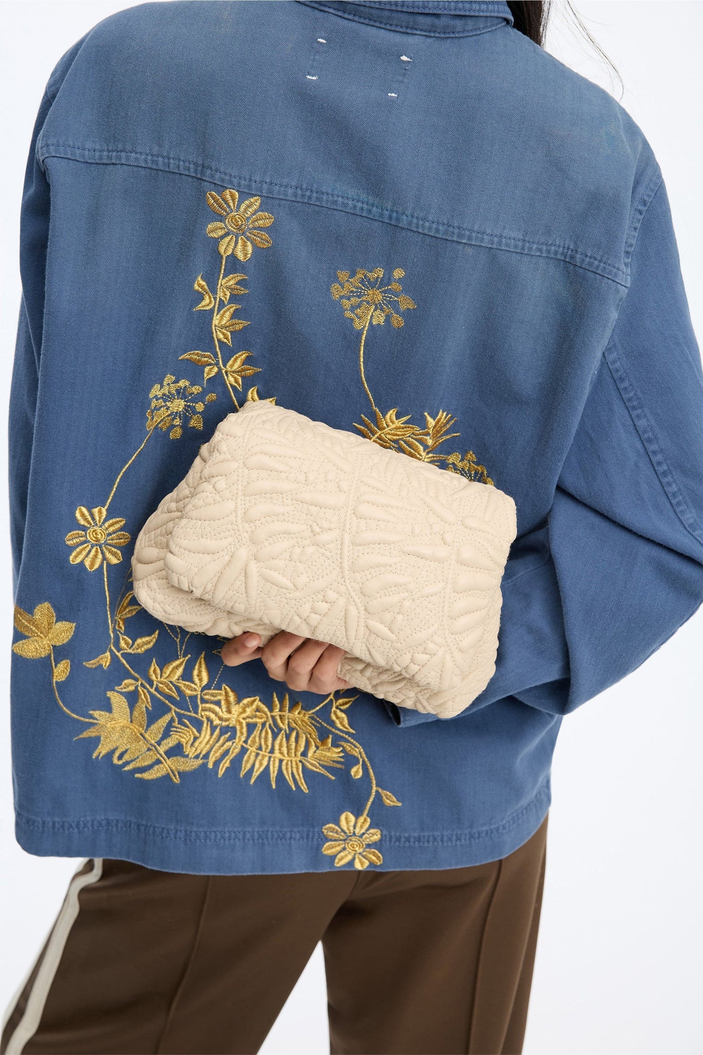 Roluke Bag Beige Leather