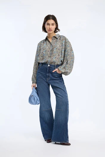Lynx Print Blouse