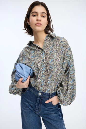 Lynx Print Blouse