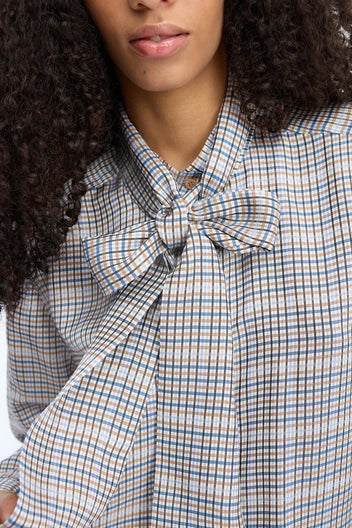 Veiling Check Blouse