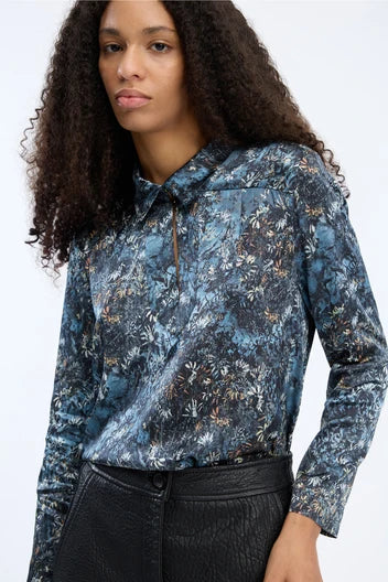 Vignette Blue Print Blouse