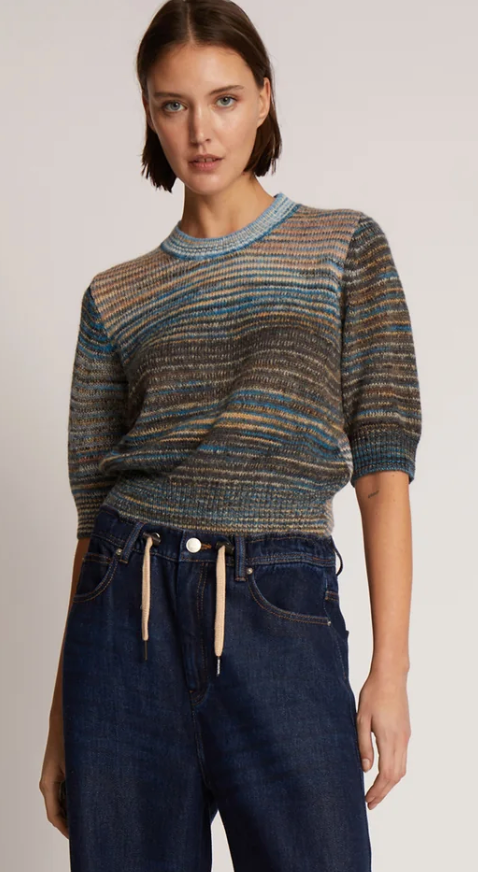 Tortie Knit Blue