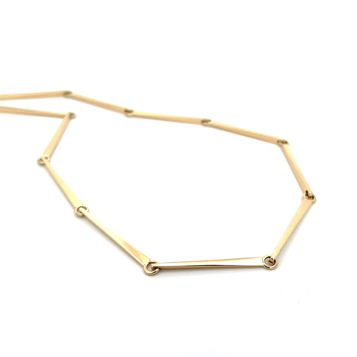 Edge Necklace Skinny in Yellow Gold
