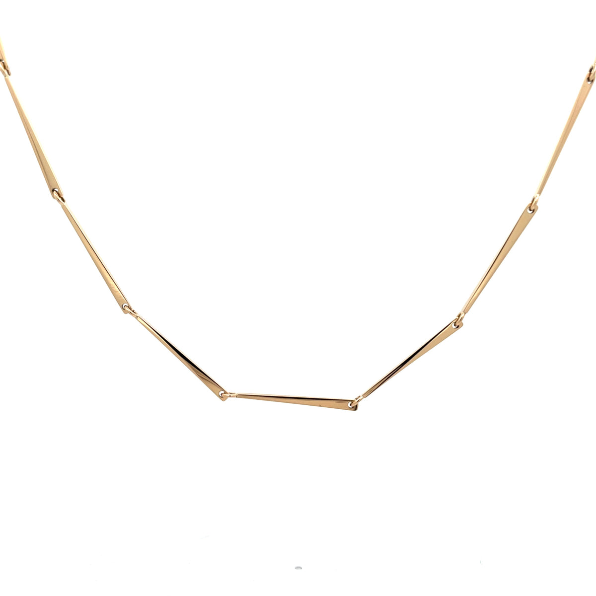 Edge Necklace Skinny in Yellow Gold