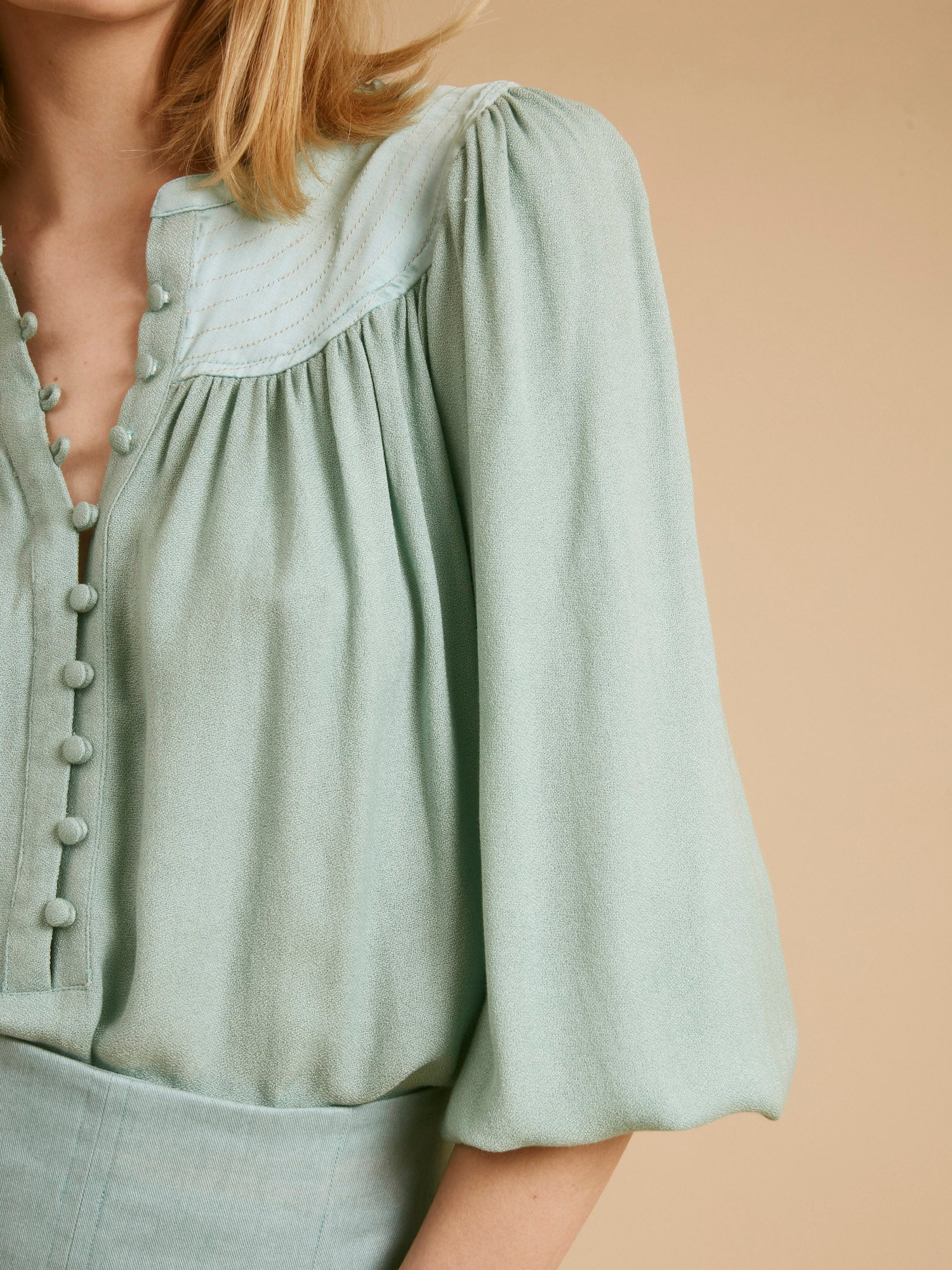 Shalke Blouse Jade Green Loveday