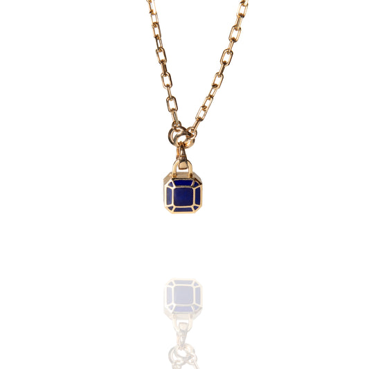 Cloisonné Padlock Locket