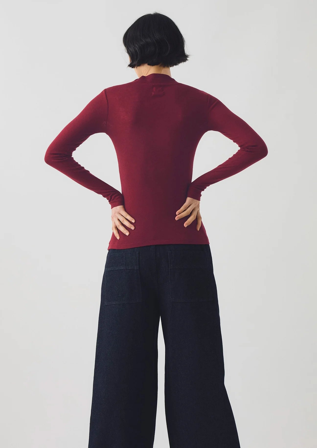 Aster High Neck Long Sleeve Tee