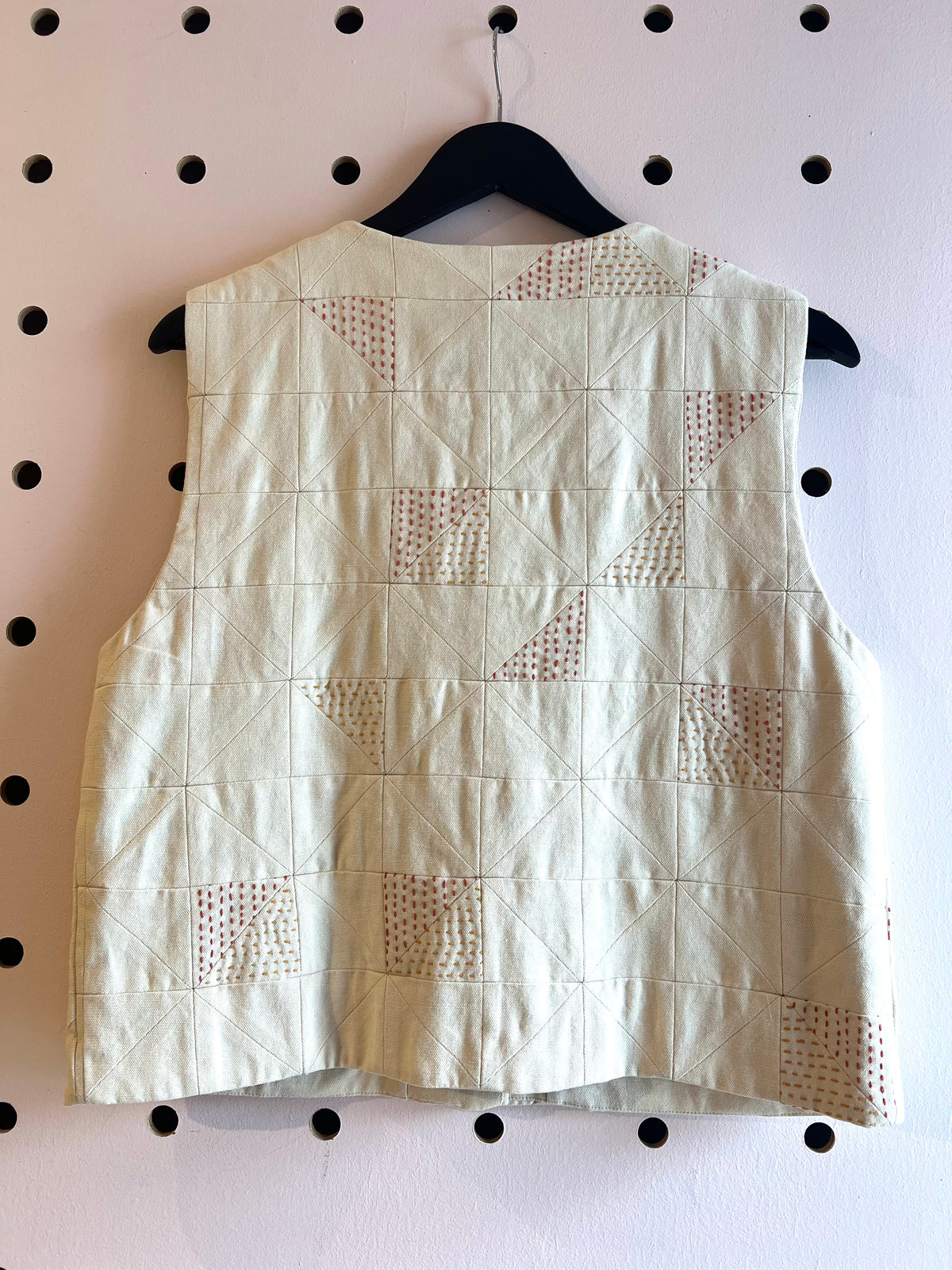 Patchwork Kantha Stitch Cotton Vest