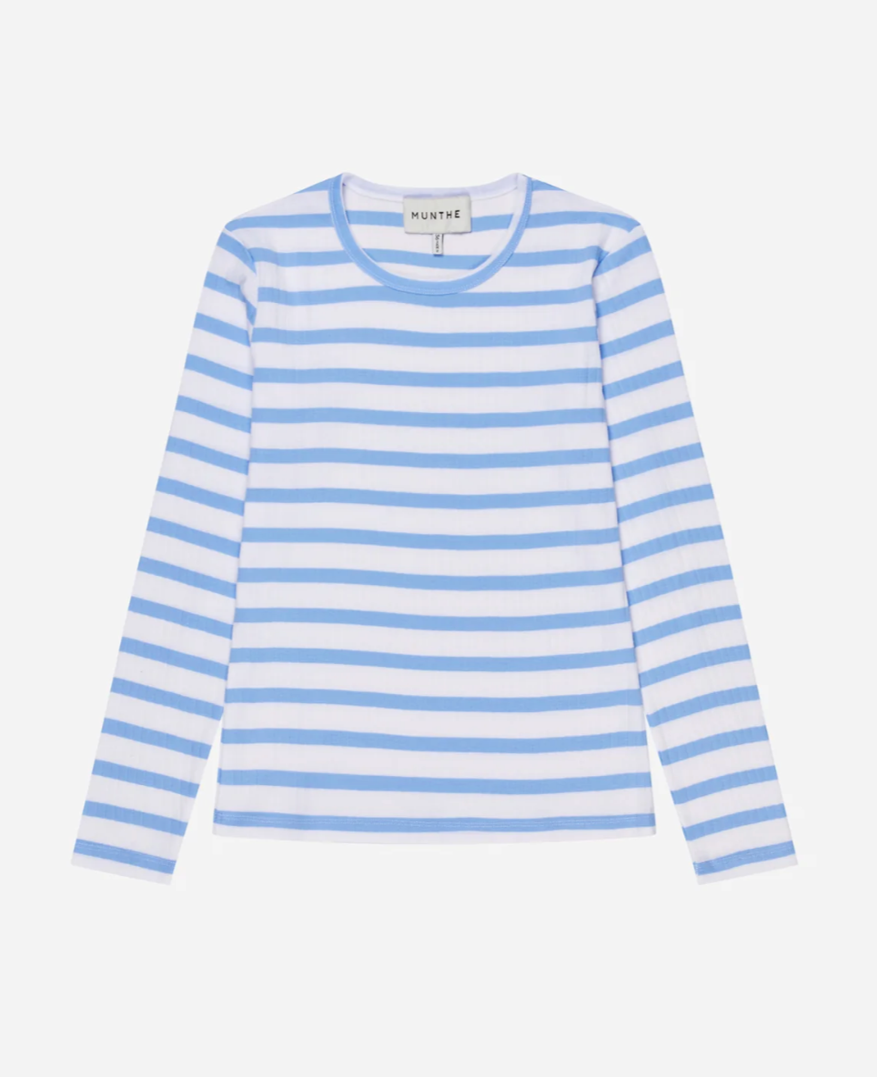 Jote Stripe Top Light Blue