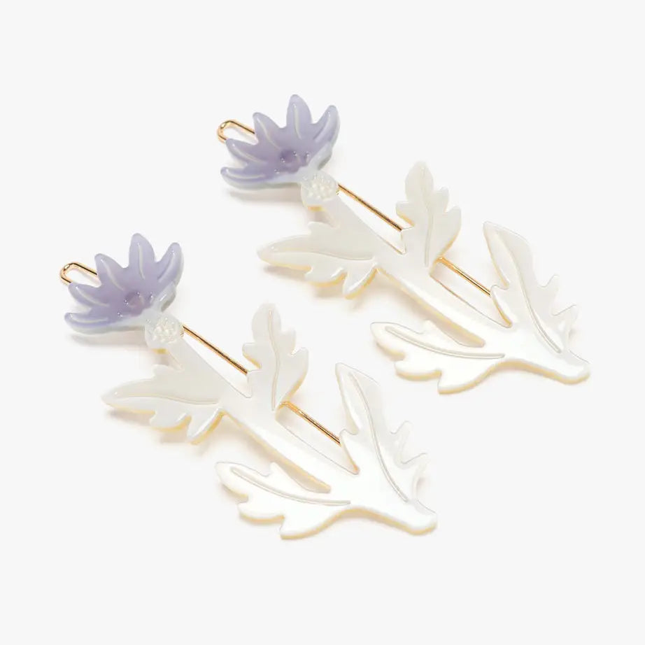 Thistle Hair Clip Barrette Set