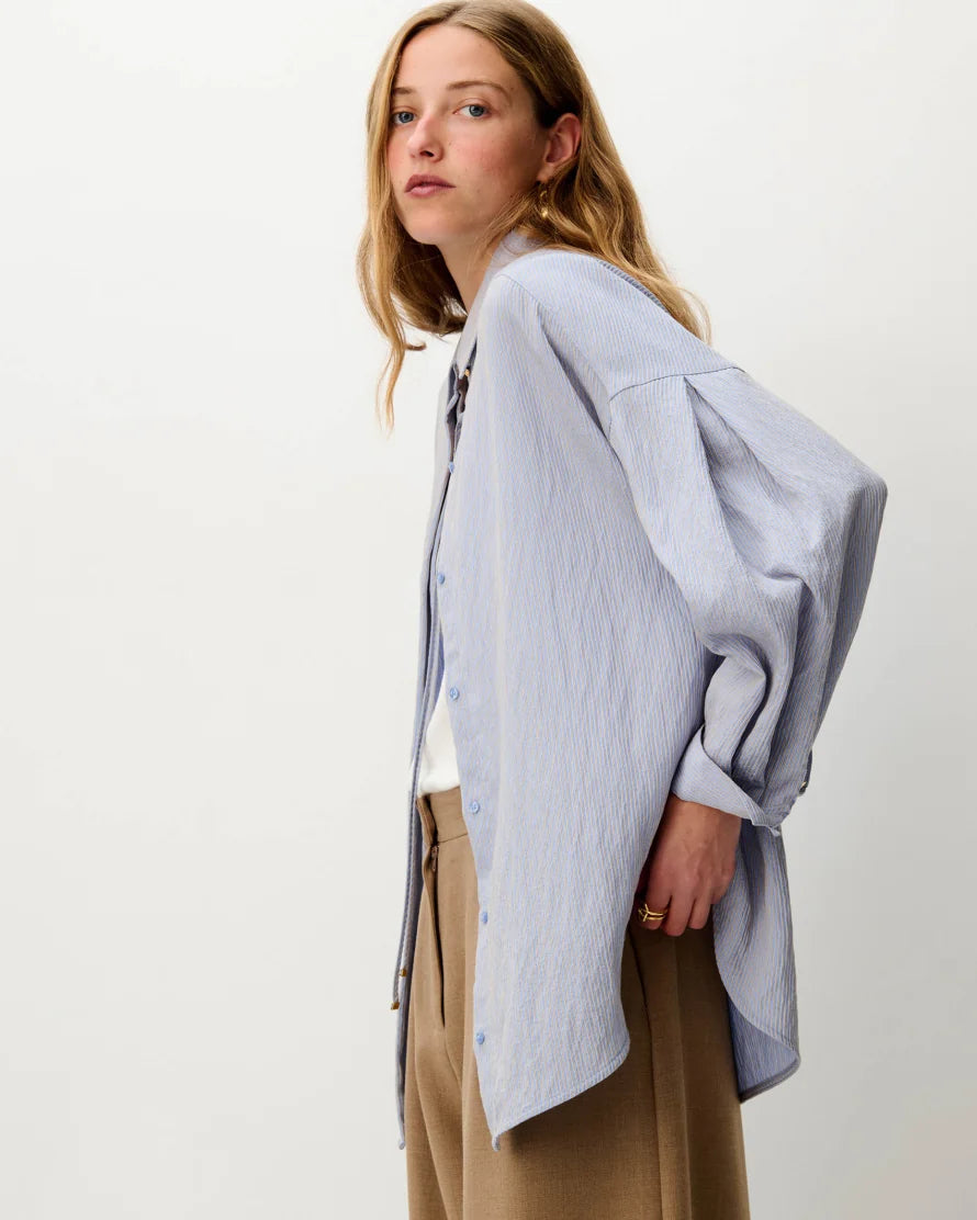 Liza Shirt Blue/Sand Stripe