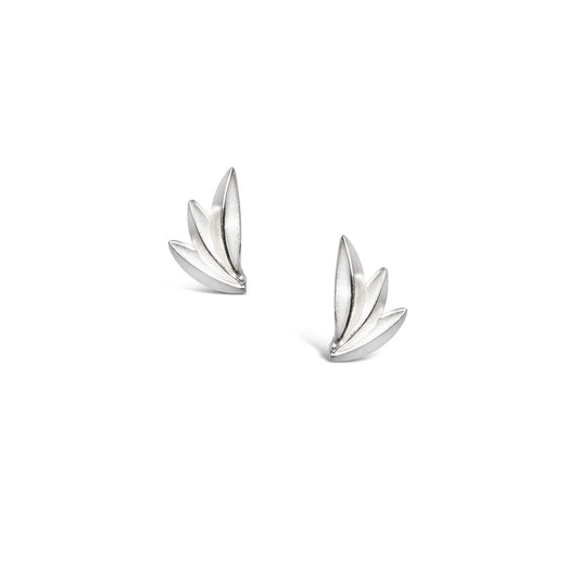 Bird of Paradise Earrings in Sterling Silver
