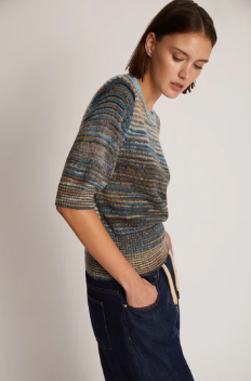 Tortie Knit Blue