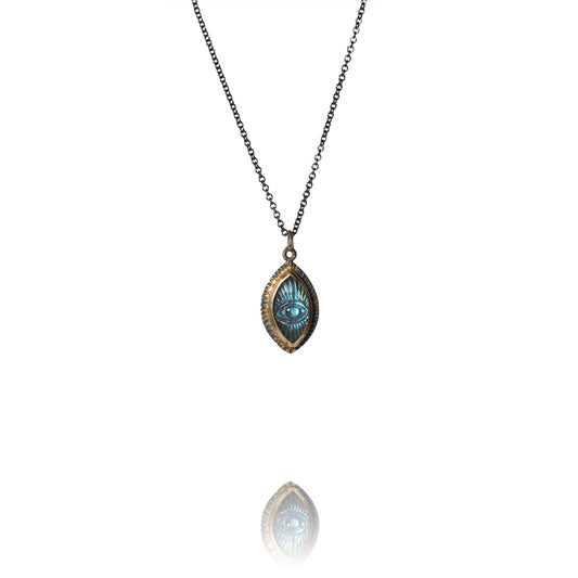 mason eye labradorite pendant