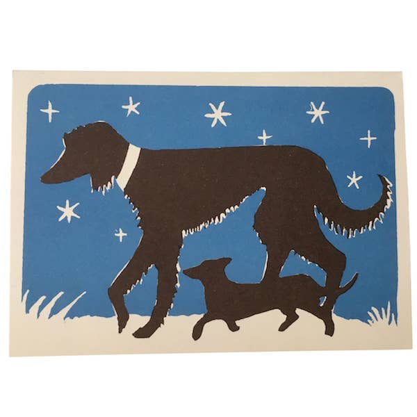 Card Big Dog and Little Dog