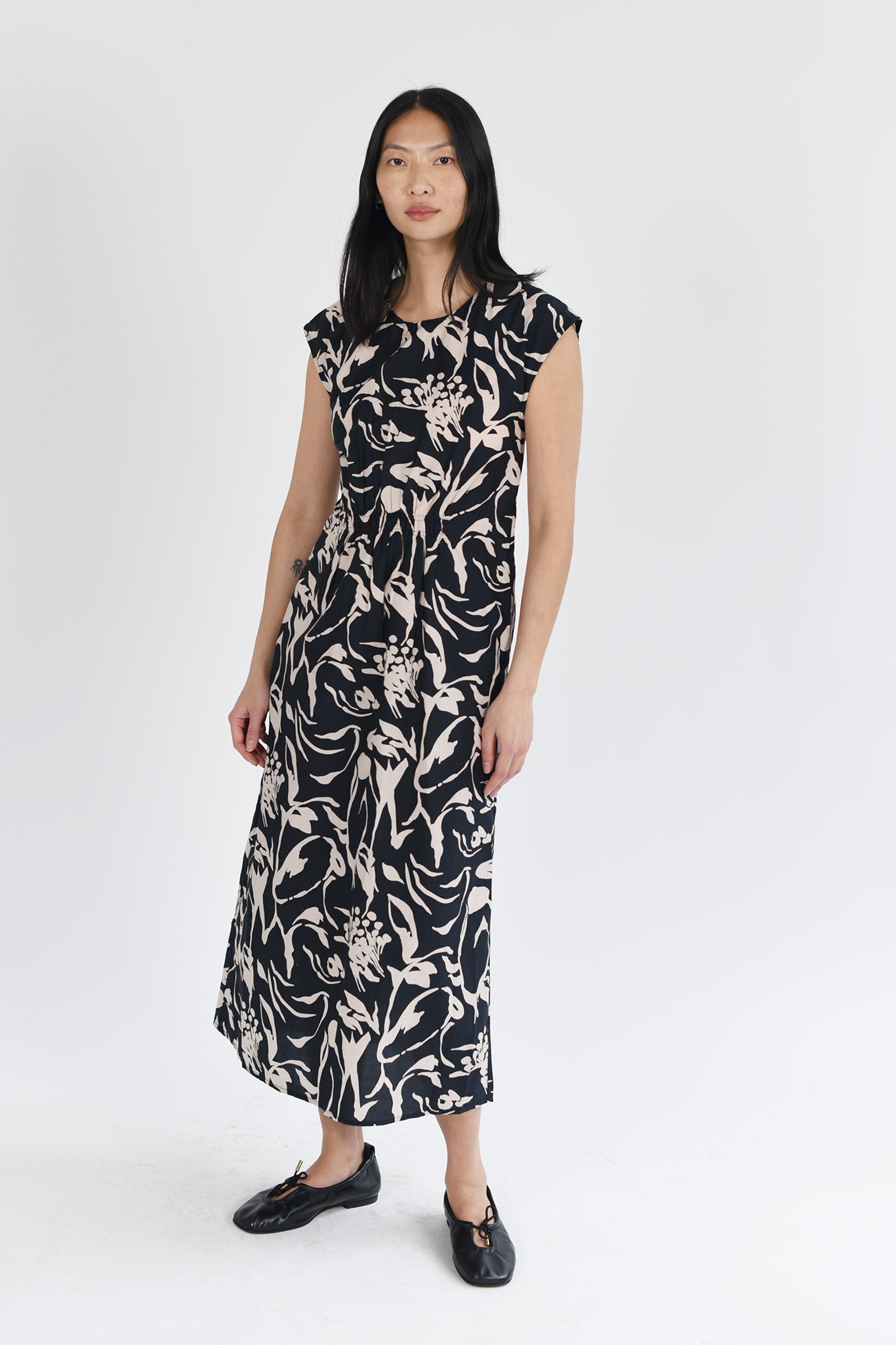 Remsen Dress - Splashy Black Neutral