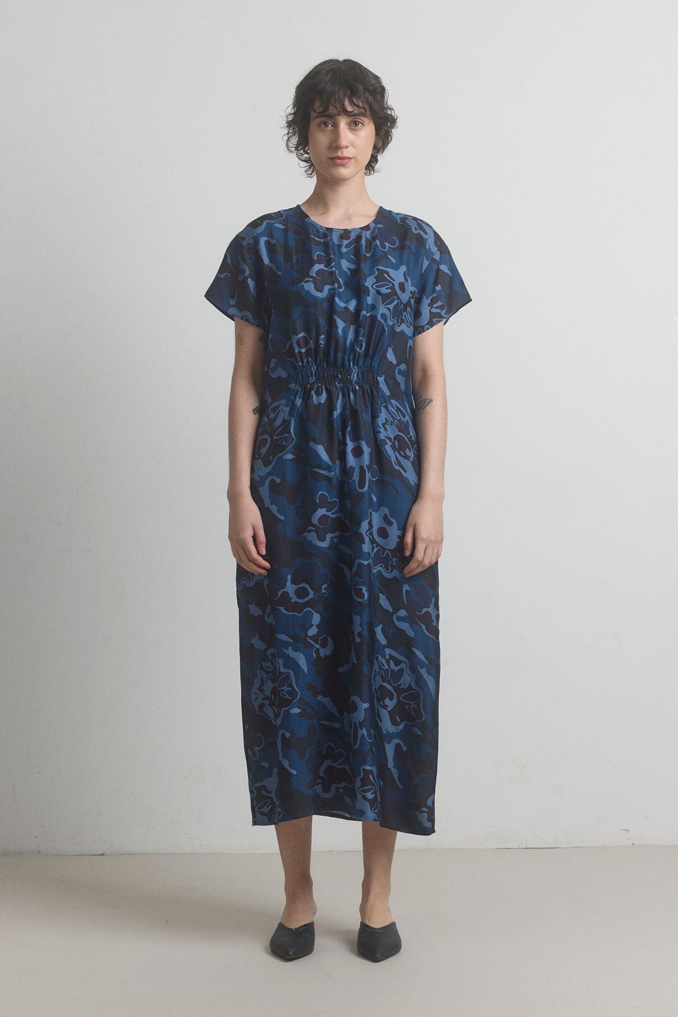 Phoebe Dress - Navy Floral